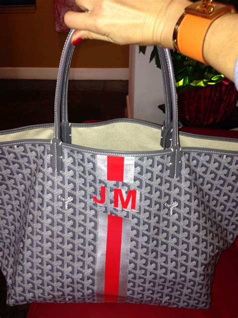 goyard initial bag|personalized Goyard tote.